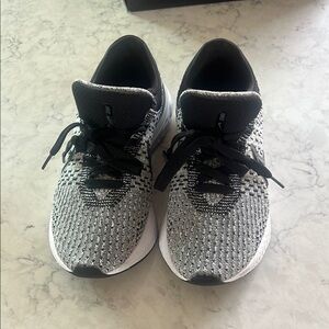 Nike  React Black and Gray Athletic Shoes
